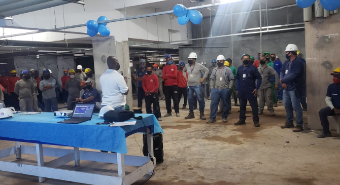 Novembro Azul nas Obras: Brasal reúne mais de 100 trabalhadores para palestra de prevenção ao câncer de próstata