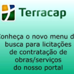 Conheça o novo menu de busca para licitações da Terracap